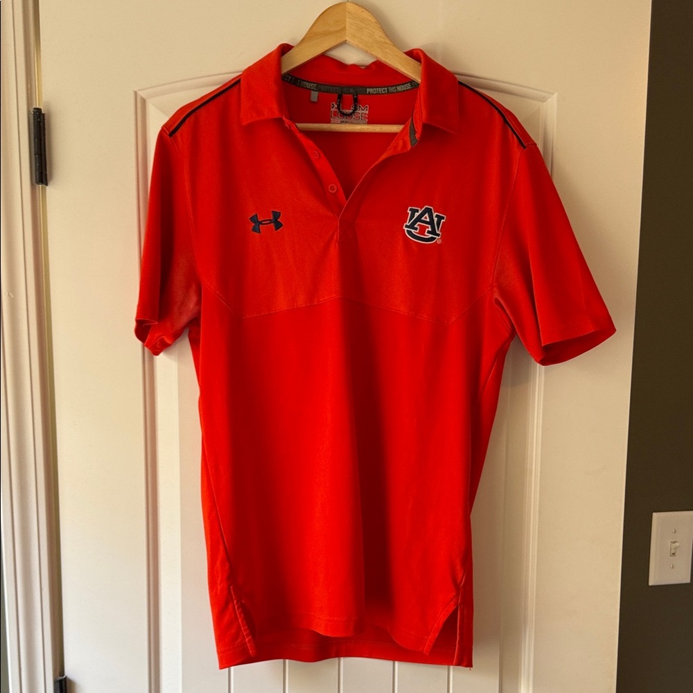 Under Armour Orange Auburn Tigers Performance Polo